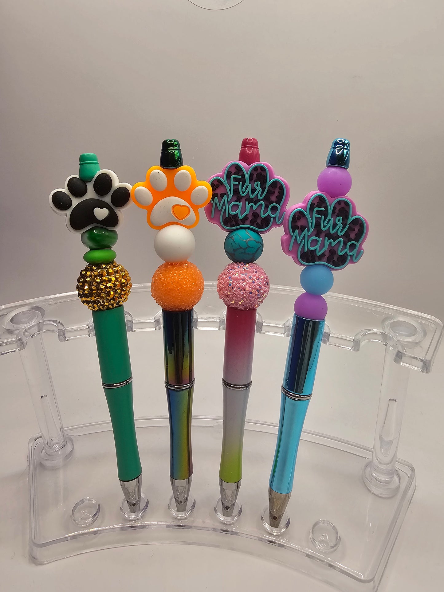 Dog Paw Beaded Pen