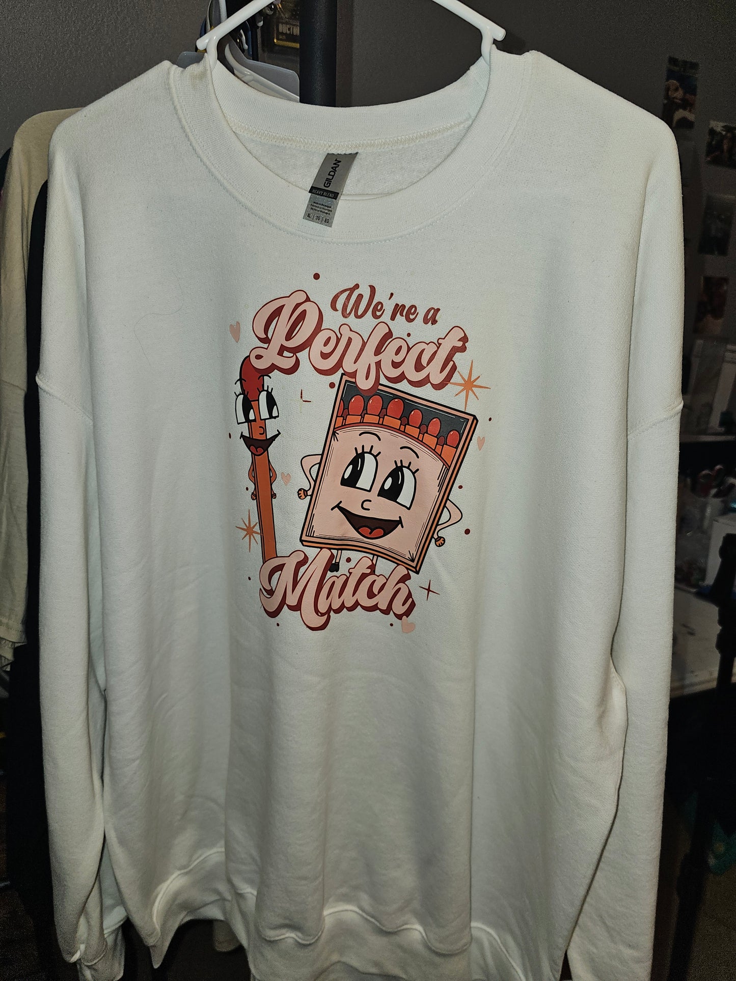 We're a Perfect Match XL Sweat