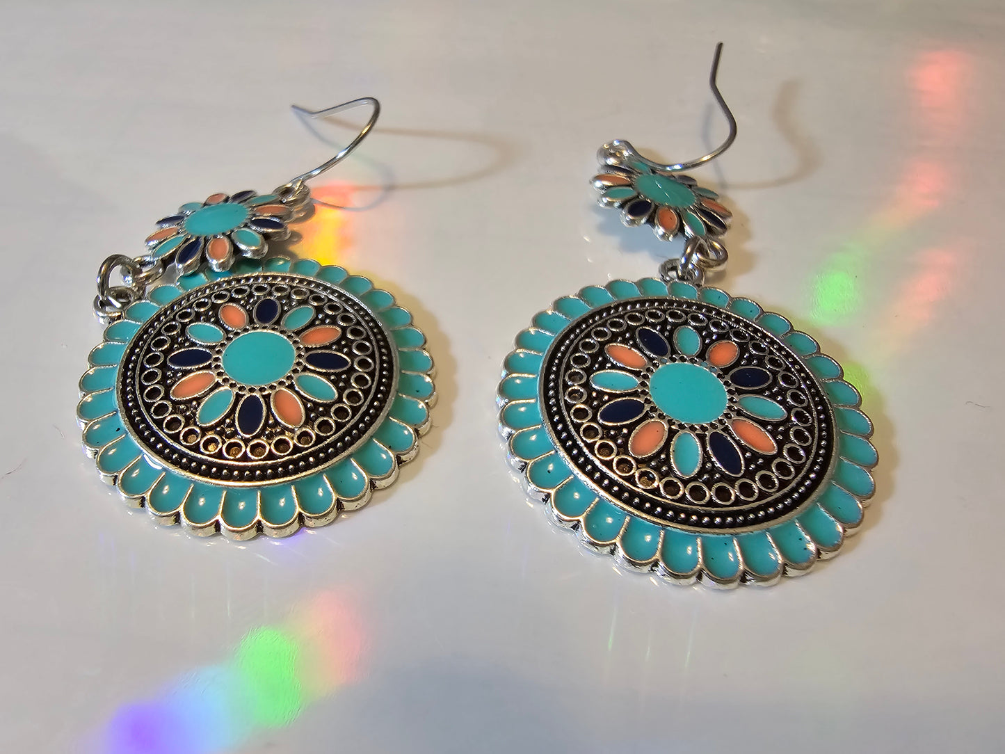 Circular Flower Earrings