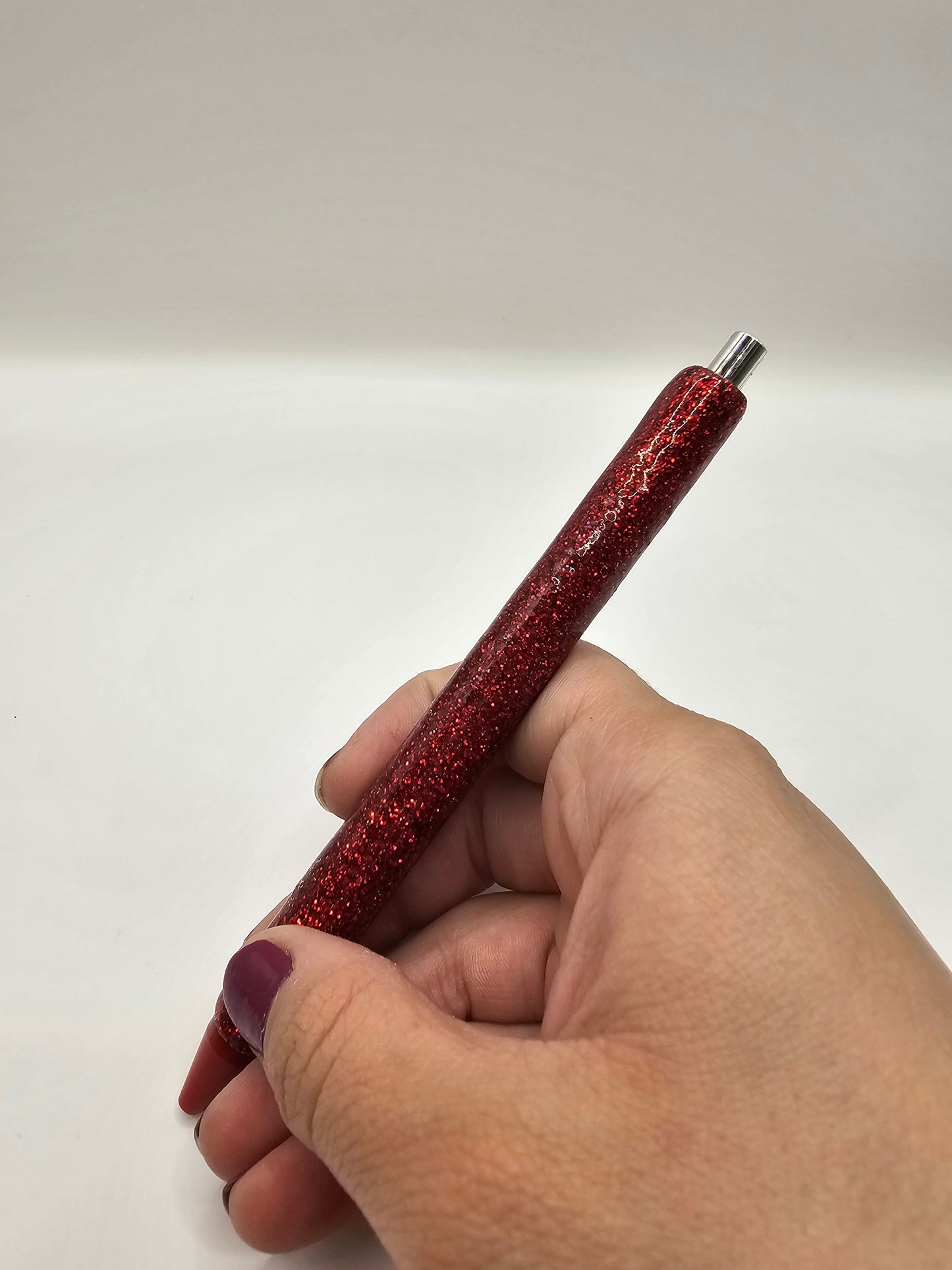 Red Glitter Pen