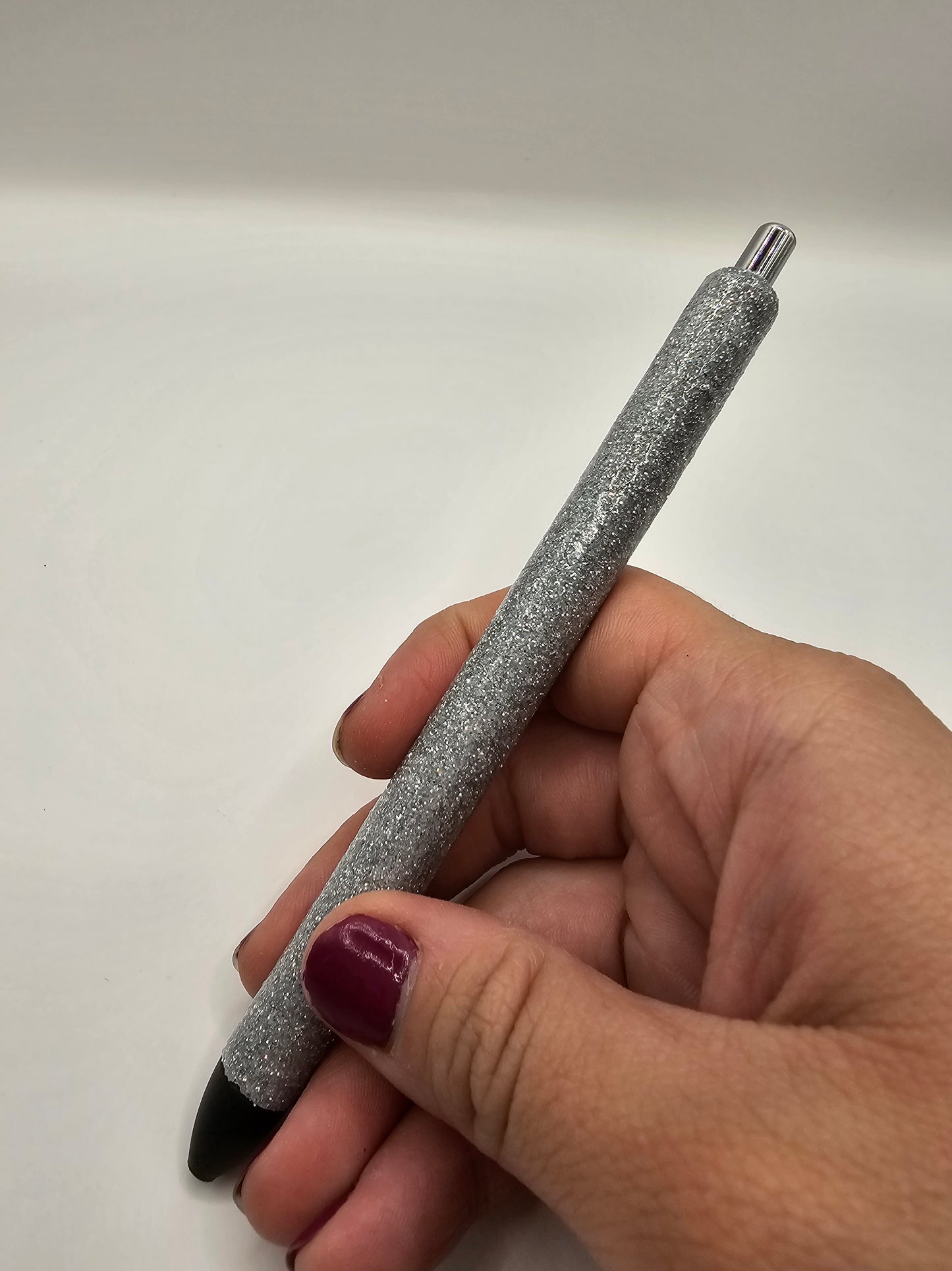 Gray Glitter Pen