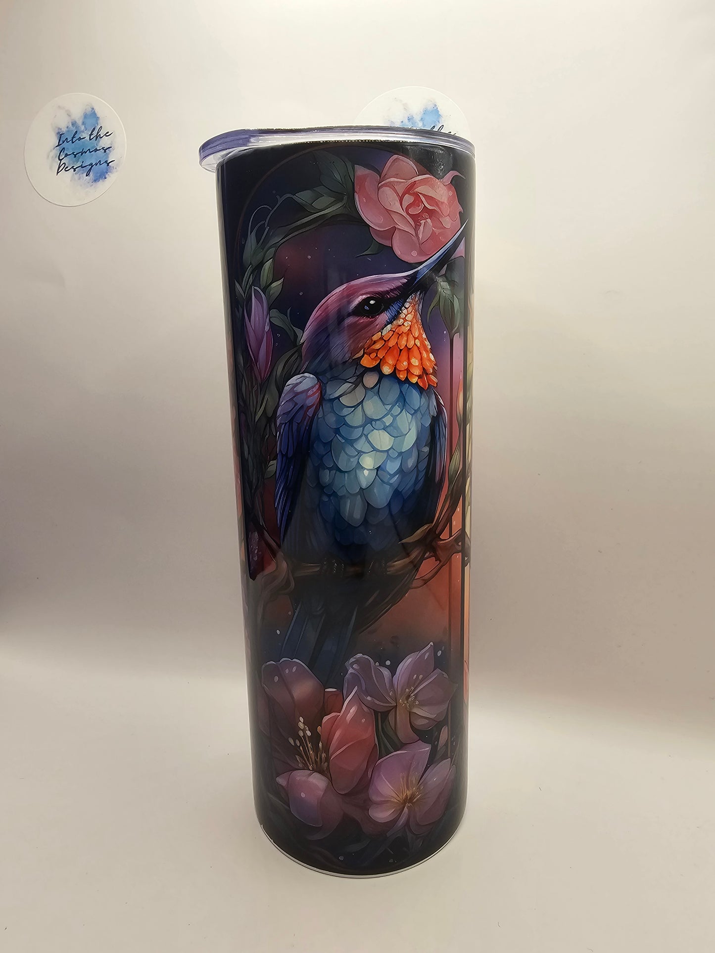 Hummingbird Stain Glass 20oz