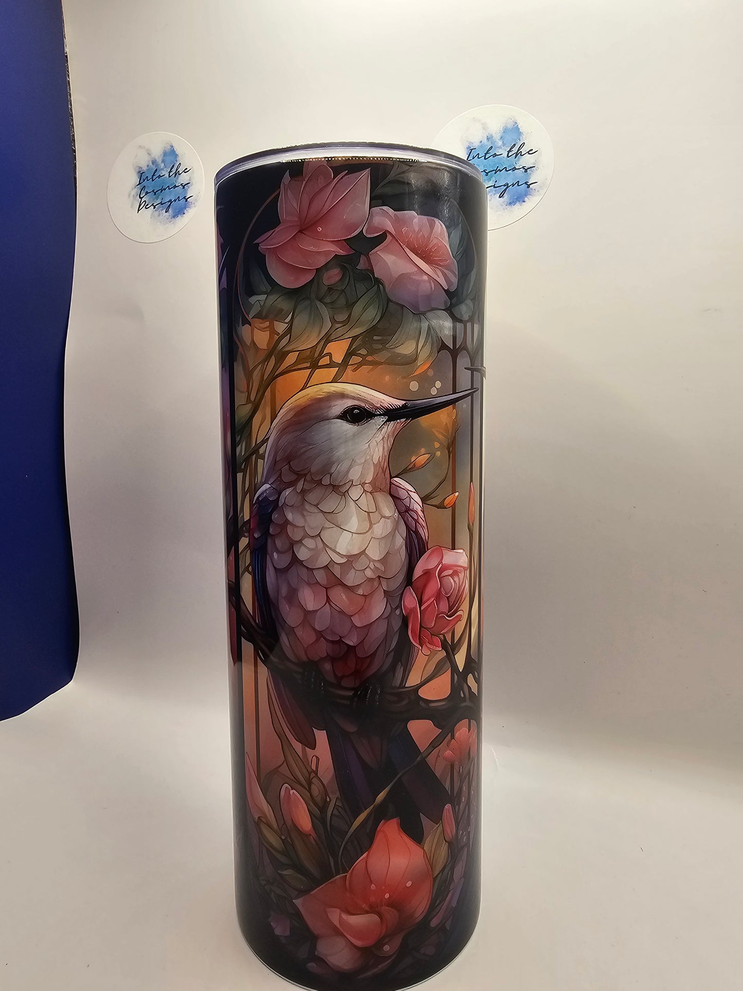 Hummingbird Stain Glass 20oz