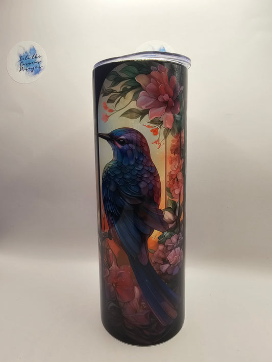 Hummingbird Stain Glass 20oz