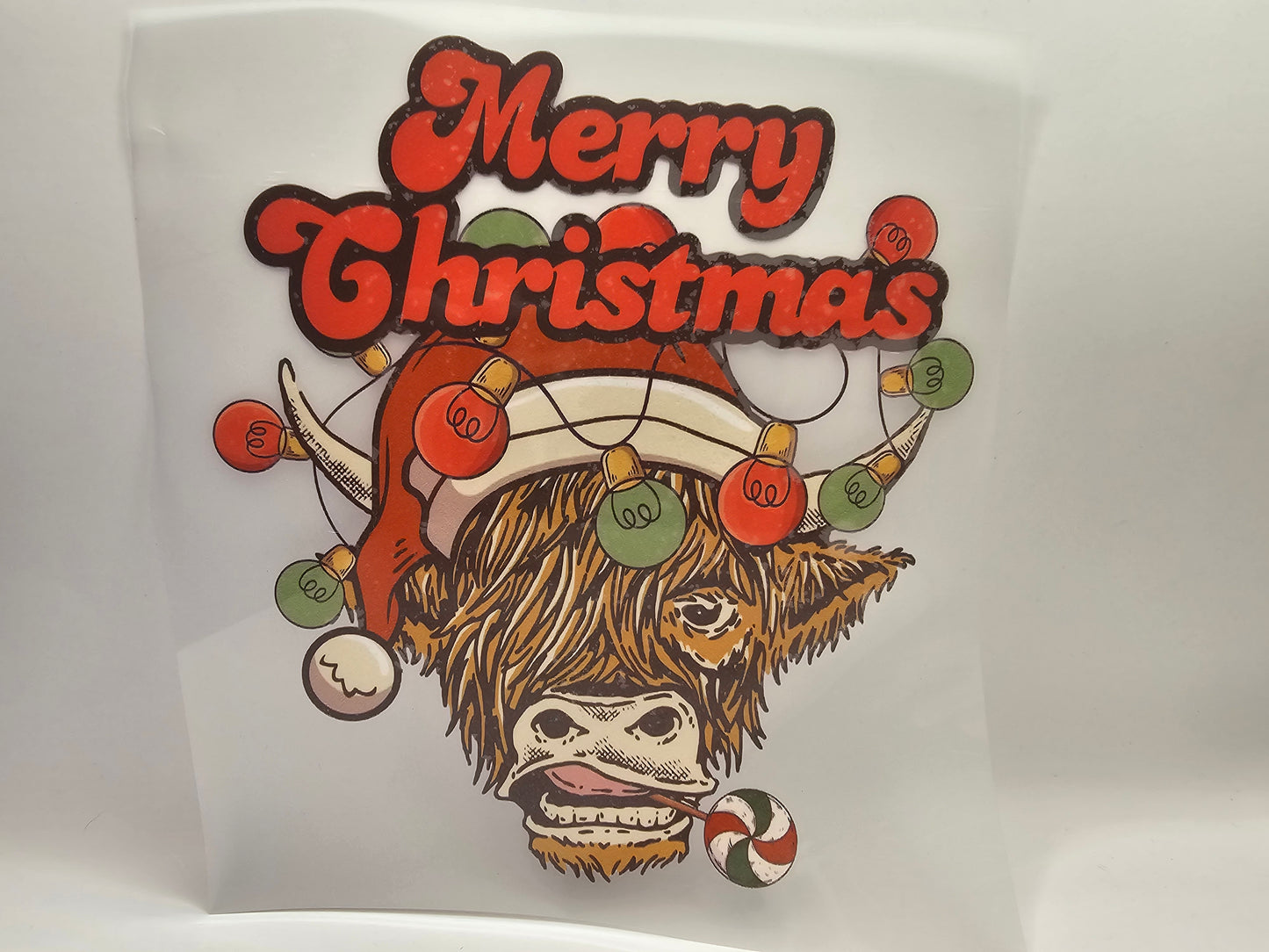 Merry Christmas Highland Cow