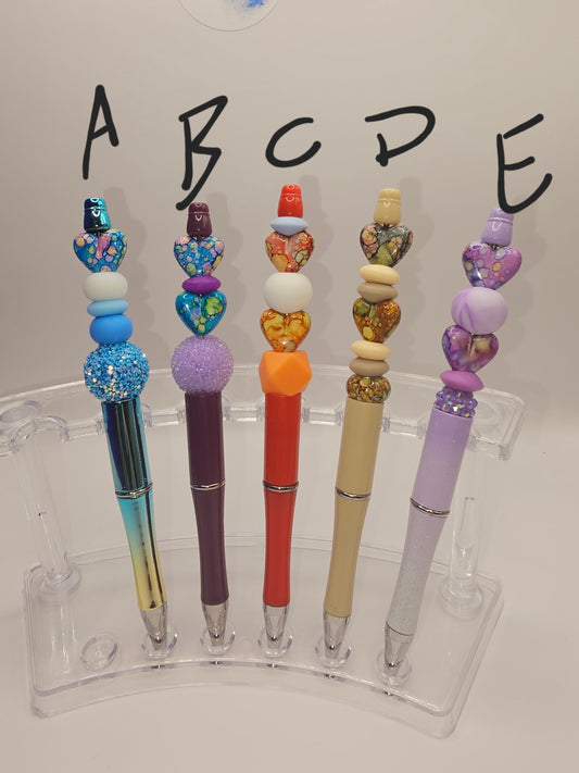 Heart Beaded Pen