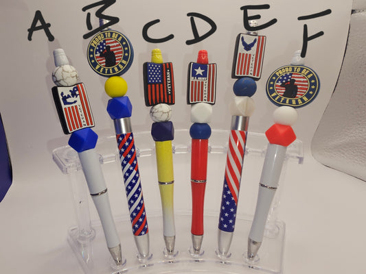 Veteran Beaded Pen