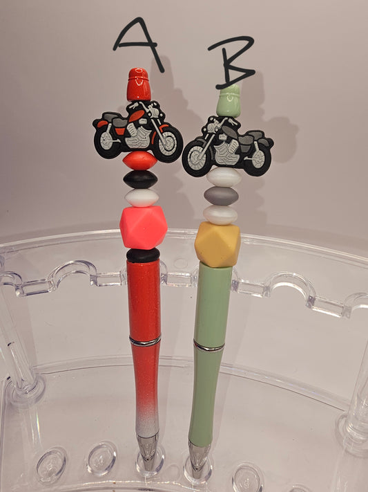 Motorcycle Beaded  Pen