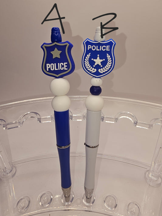 Police/Law Enforcement Beaded Pen