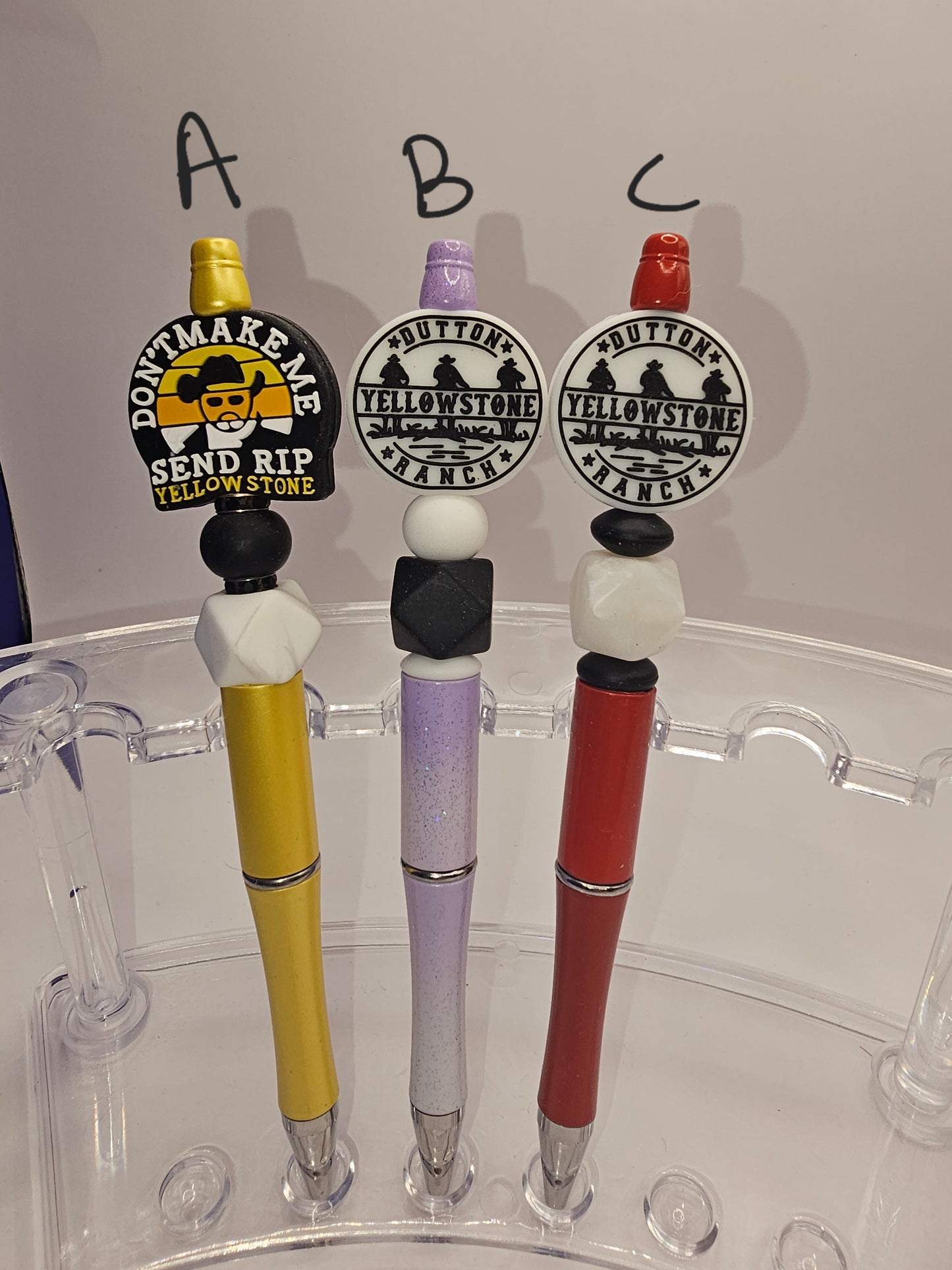 Yellowstone Beaded Pen