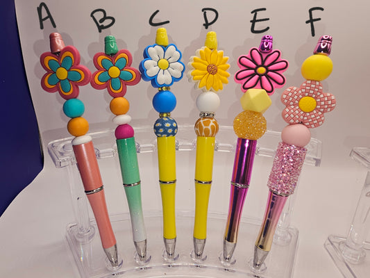 Flower/Foliage Beaded Pen