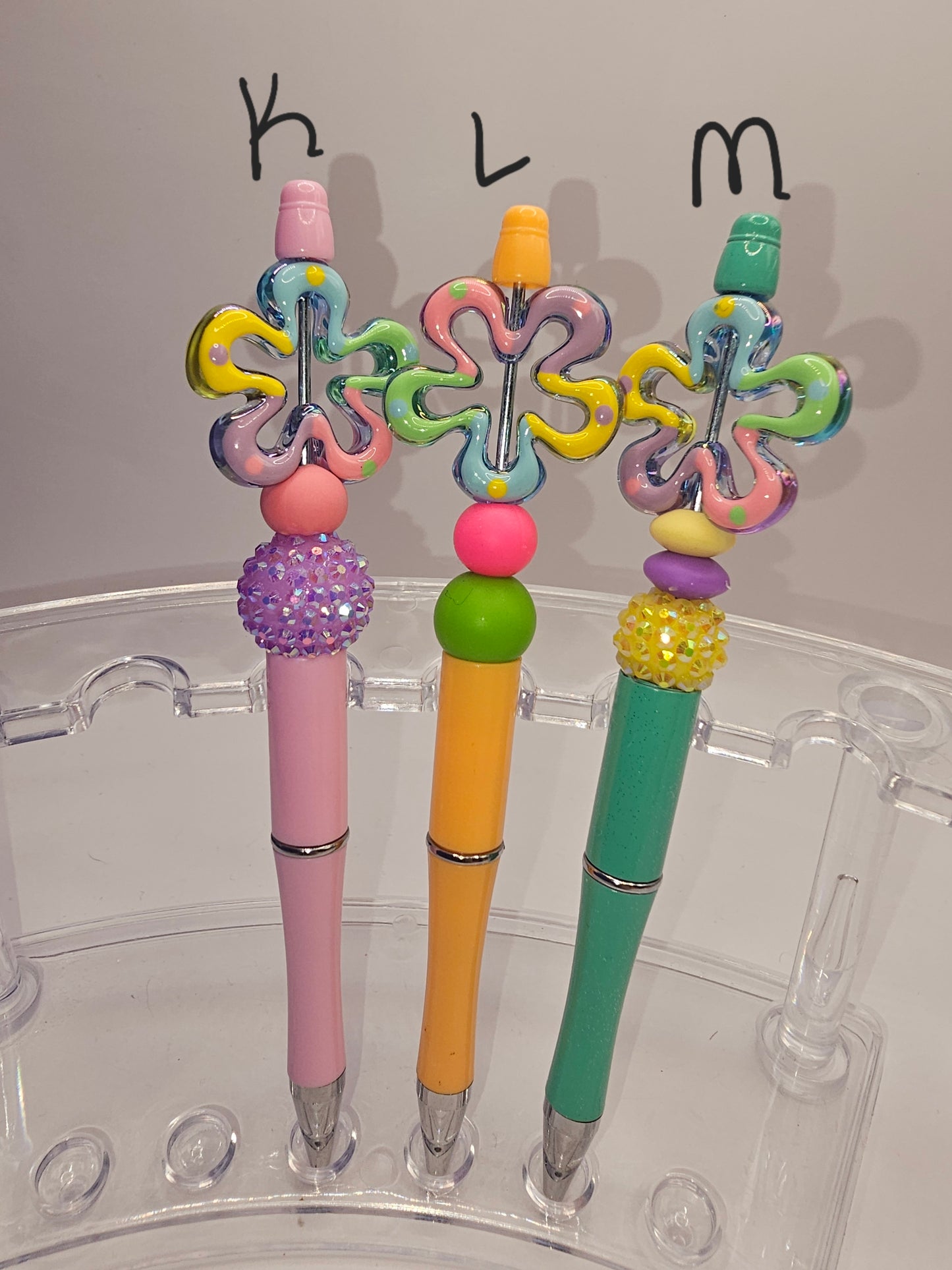 Flower/Foliage Beaded Pen