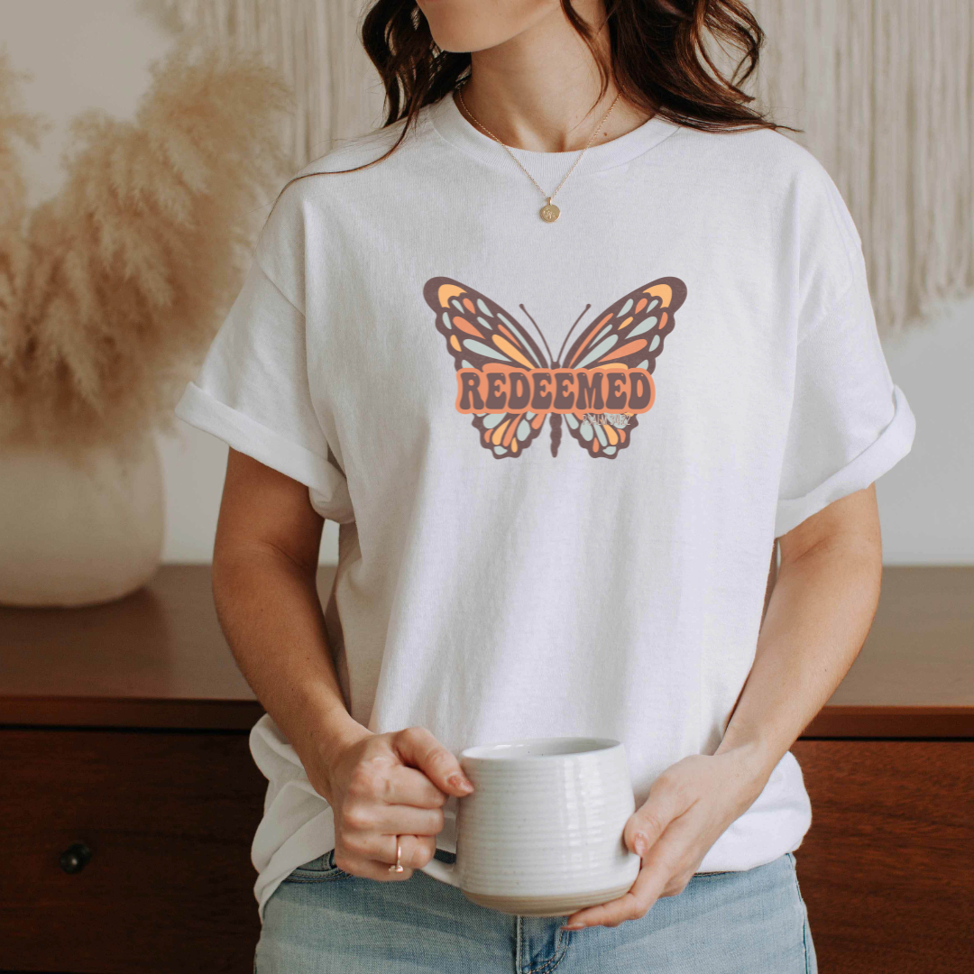 Redeemed Butterfly Tee