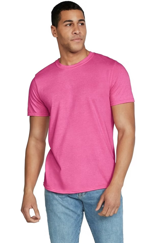 Gildan G640 - Softstyle® Unisex T-Shirt Heather Heliconia