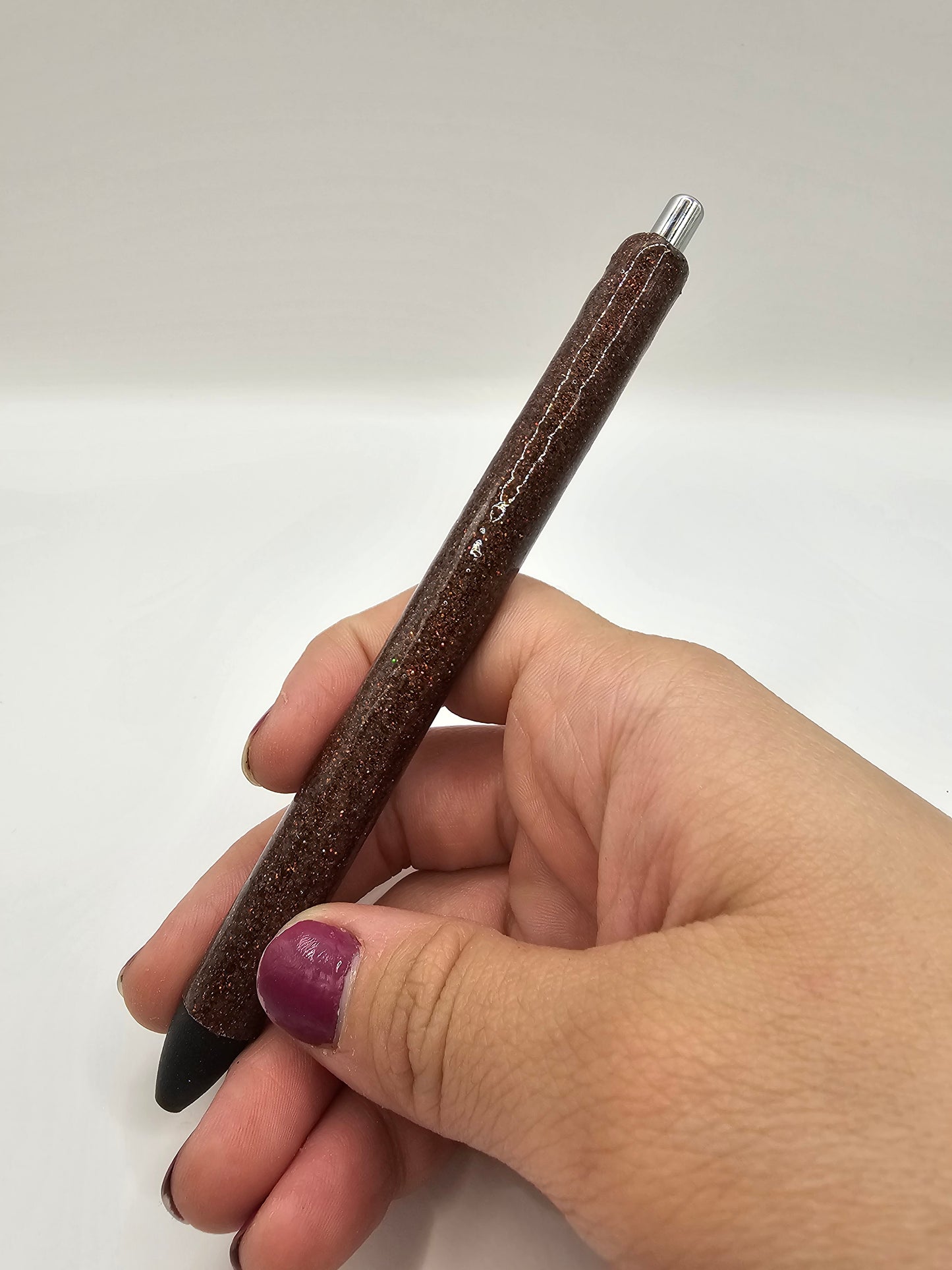 Glittery Brown Pen