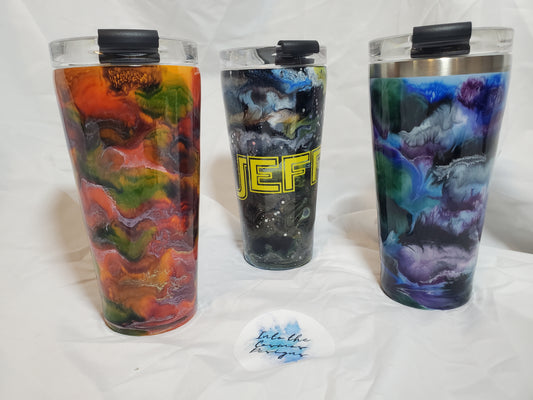 Custom Alcohol Ink Tumbler