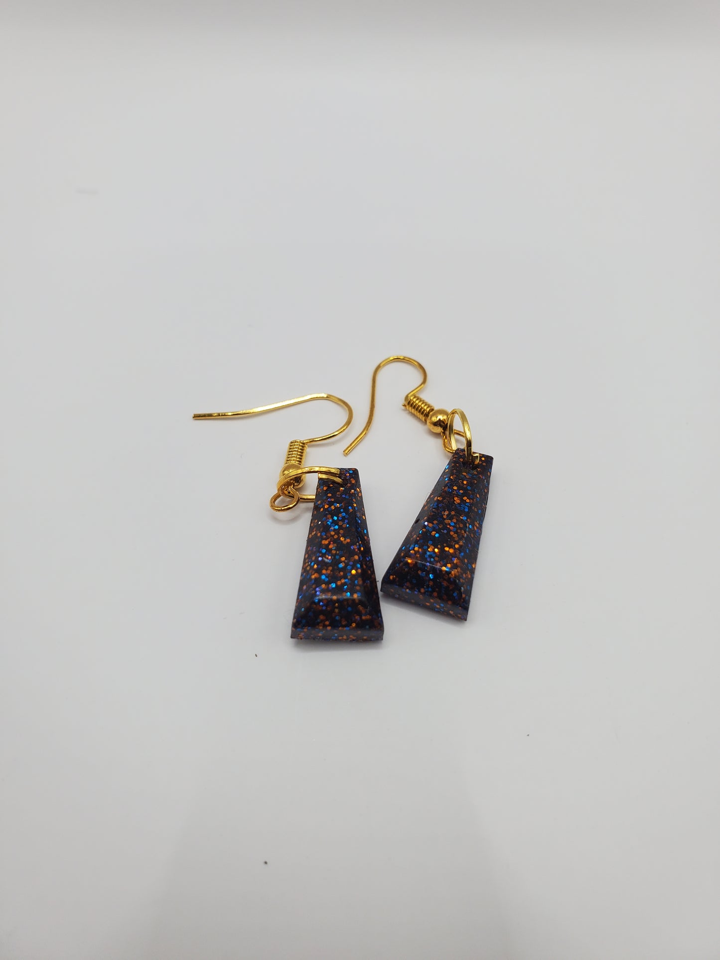 Orange and Blue Haze Earrings