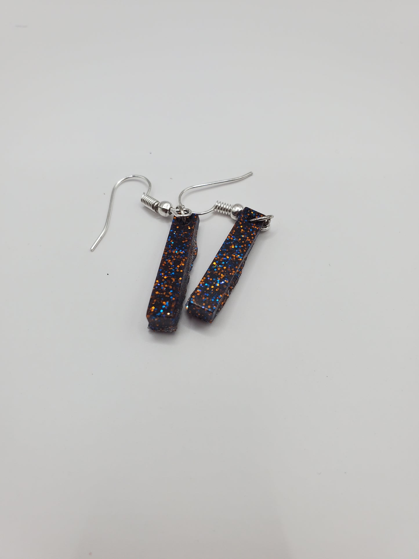 Orange and Blue Haze Earrings