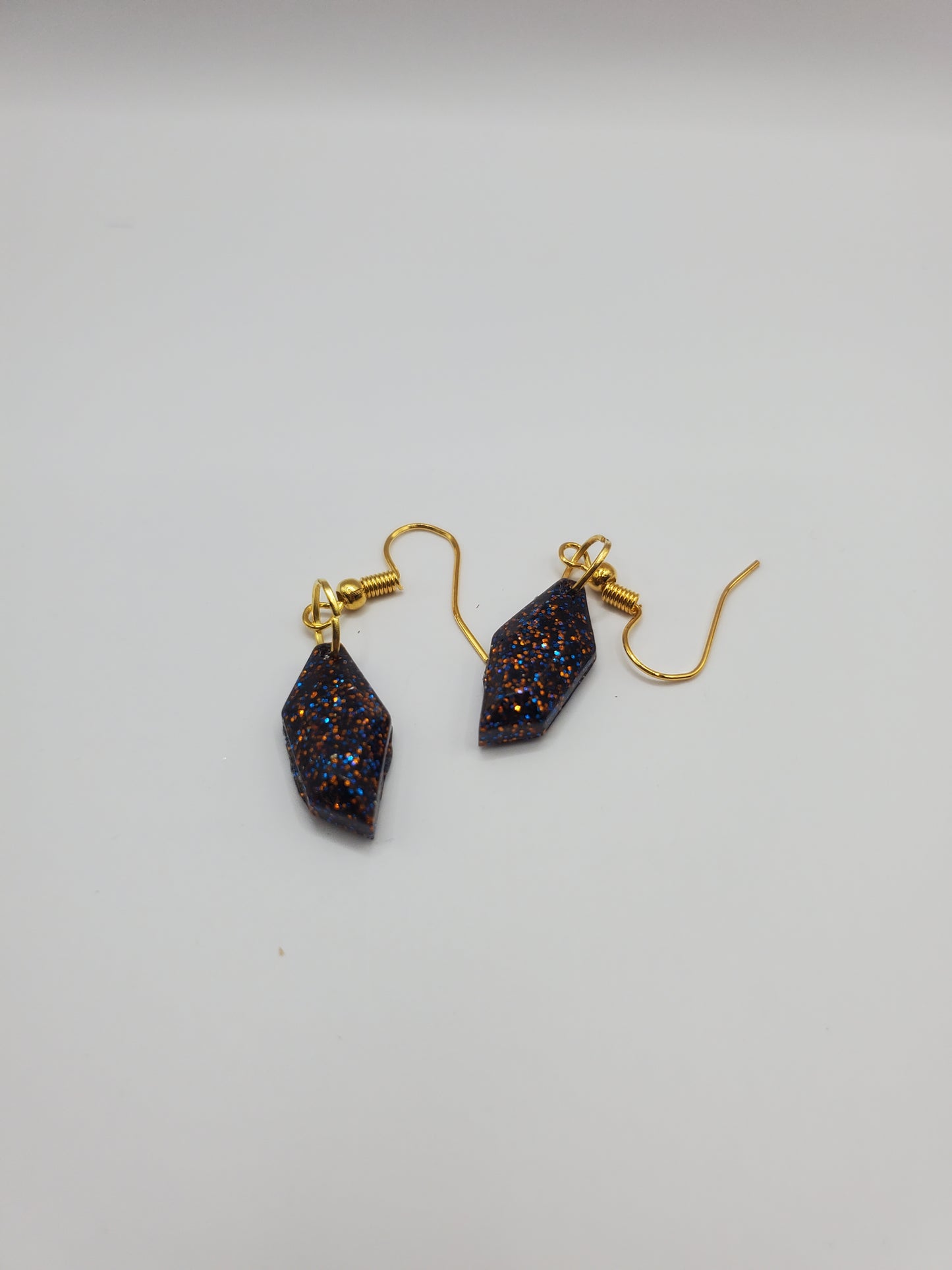 Orange and Blue Haze Earrings