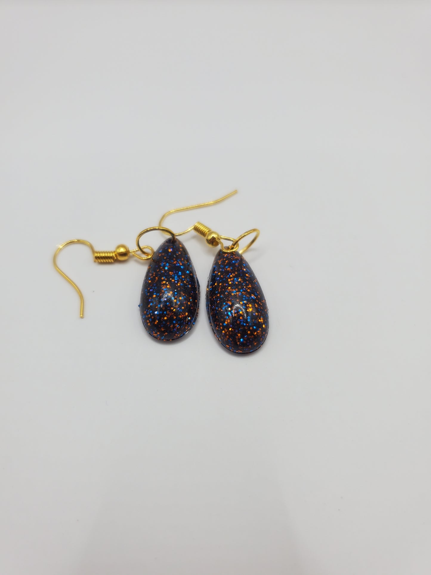 Orange and Blue Haze Earrings